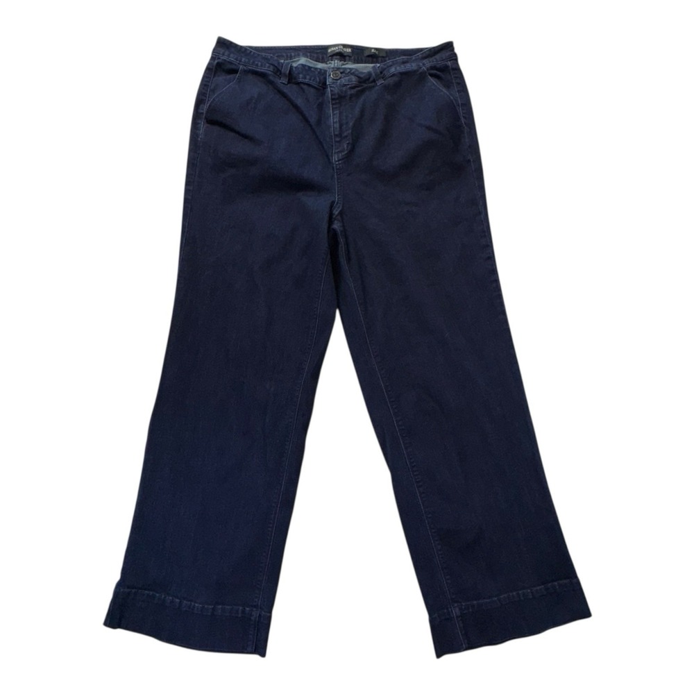 Susan Graver Jeans Flare Stretch Womens Sz 20W Dark Wash